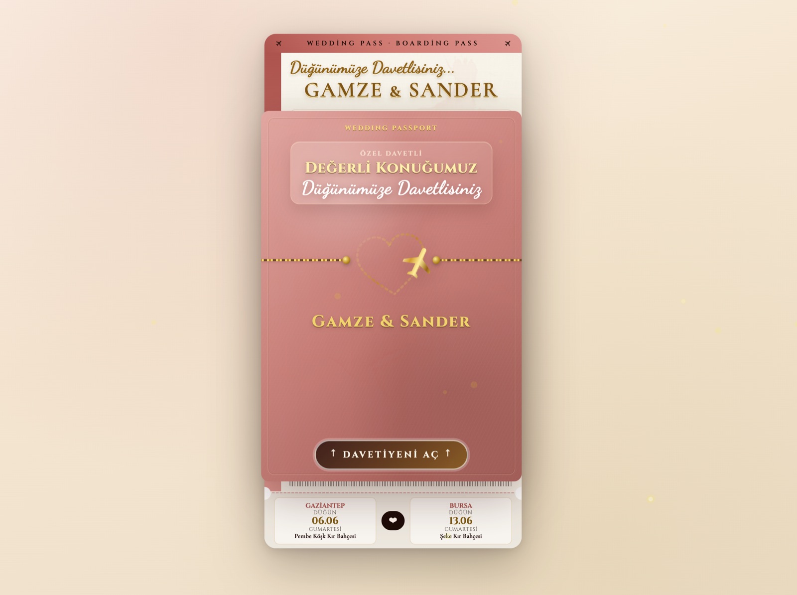 Davet SanderYaz etkinlik kayıt platformu