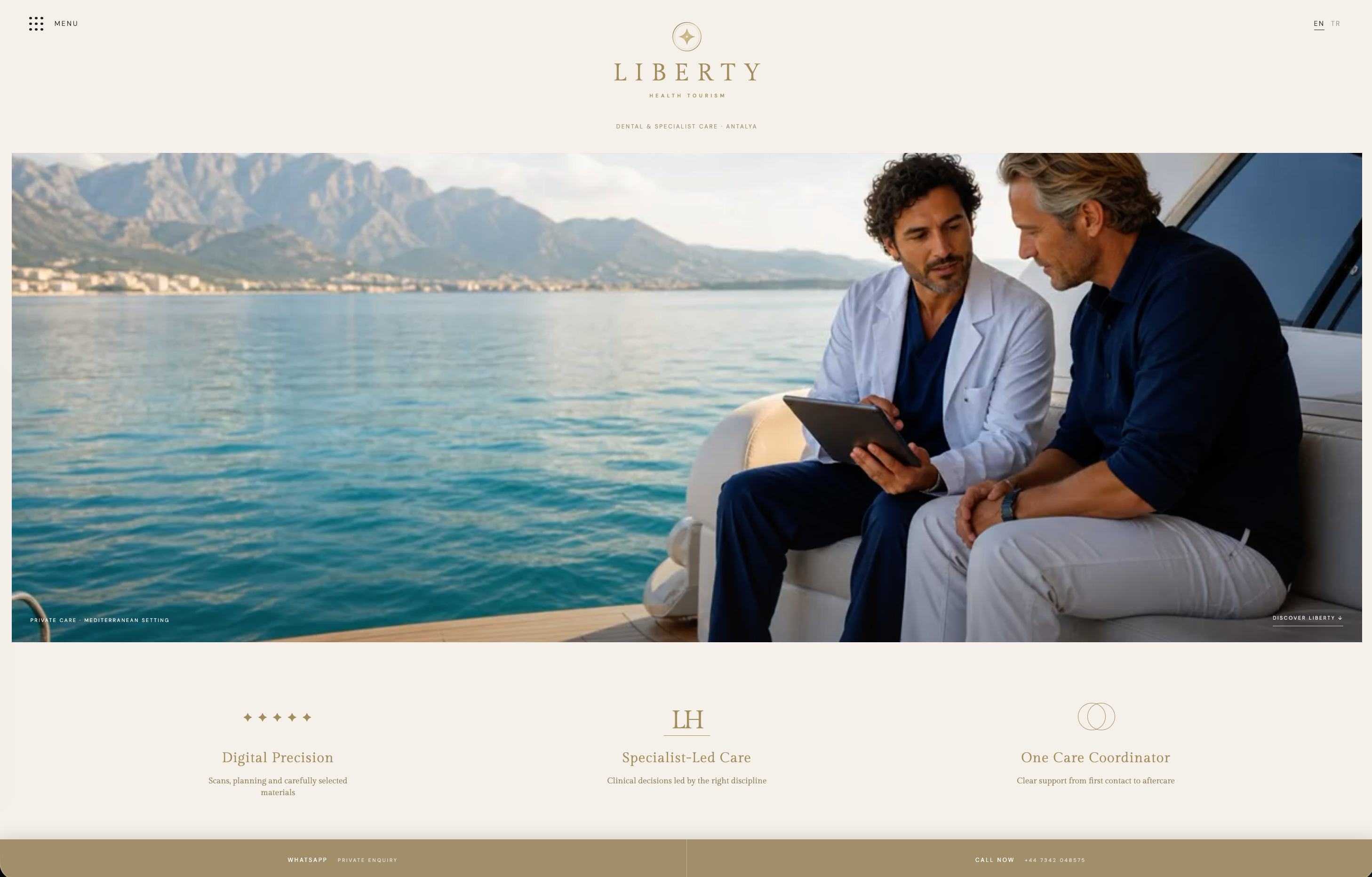 Liberty Health Tourism Antalya web sitesi